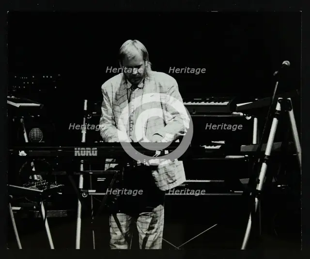 Rick Wakeman performing at the Forum Theatre, Hatfield, Hertfordshire, 6 October 1987. Creator: Denis Williams.