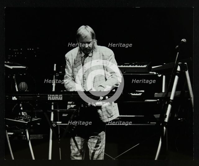 Rick Wakeman performing at the Forum Theatre, Hatfield, Hertfordshire, 6 October 1987. Artist: Denis Williams