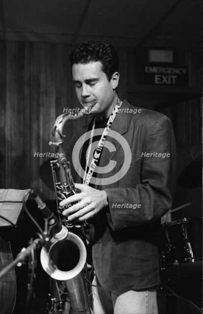 Rick Margitza, Tenor Clef, Hoxton Square, London, June 1991. Creator: Brian O'Connor.