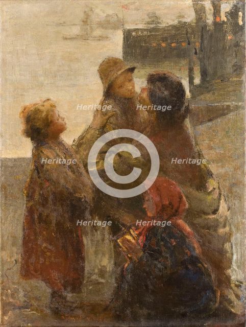 Ricordati della mamma, c. 1903. Creator: Feragutti Visconti, Adolfo (1850-1924).