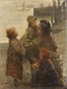Ricordati della mamma, c. 1903. Creator: Feragutti Visconti, Adolfo (1850-1924)