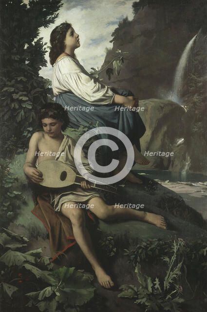 Ricordo di Tivoli, 1866-1867. Artist: Feuerbach, Anselm (1829-1880)