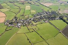 Ridge and furrow earthworks around the villages of Middle and Upper Tysoe, Warwickshire, 2018. Creator: Damian Grady