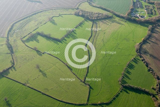 Ridge and furrow earthworks, Powick, Worcestershire, 2014. Creator: Historic England Staff Photographer.