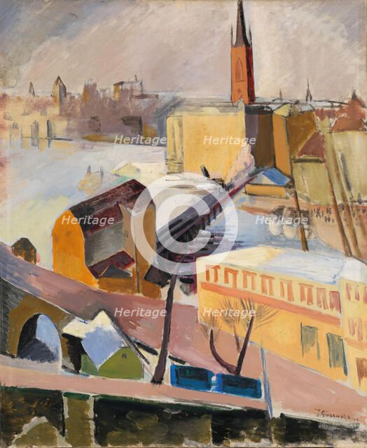 Riddarholm Church, 1914. Creator: Isaac Grunewald.