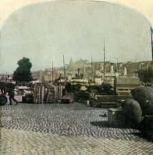 Riddarholmen Quay, Stockholm, Sweden c1900. Creator: Unknown