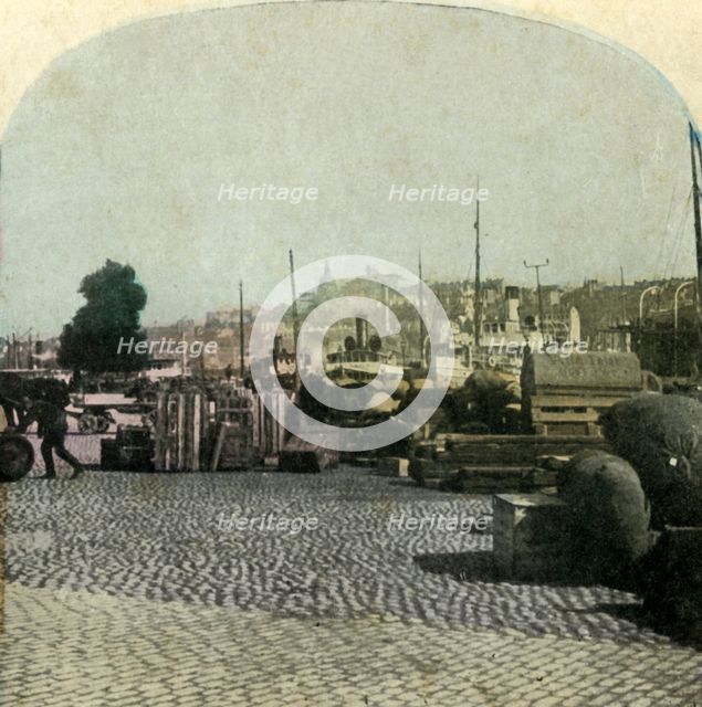 'Riddarholmen Quay, Stockholm, Sweden', c1900. Creator: Unknown.