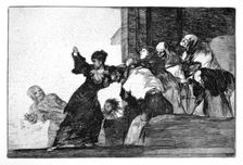 Riddle of the poor 1819-1823. Artist: Francisco Goya
