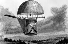 Riddle's aerial ship, 1892. Creator: Unknown