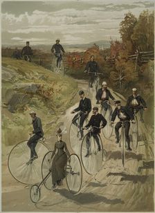 Ride a bike, c.1880. Creator: Sandham, Henry (1842-1910)