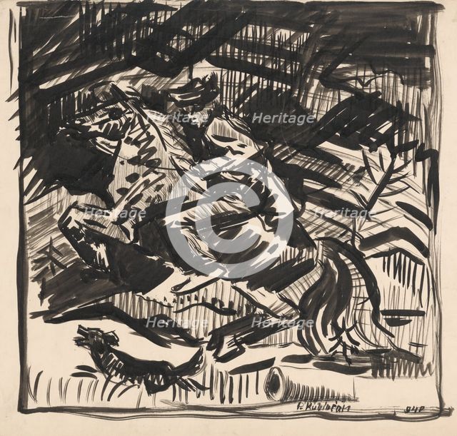 Rider, 1940. Creator: Arnold Peter Weisz-Kubincan.