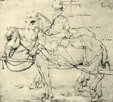 Rider and two horses, 1559-1563, (1943). Creator: Pieter Bruegel the Elder