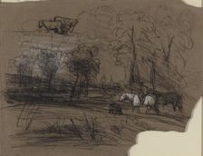 Rider in the Countryside. Creator: Alexandre Gabriel Decamps