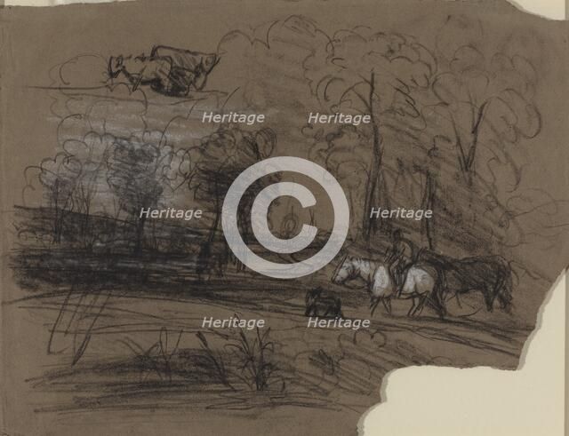 Rider in the Countryside. Creator: Alexandre Gabriel Decamps.