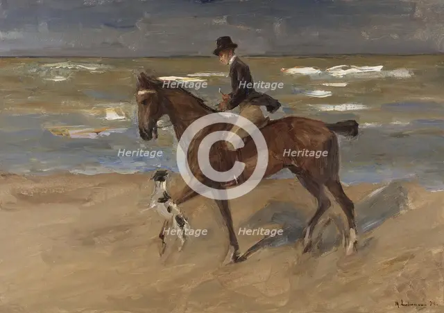 Rider on the Beach, 1911. Creator: Max Liebermann.