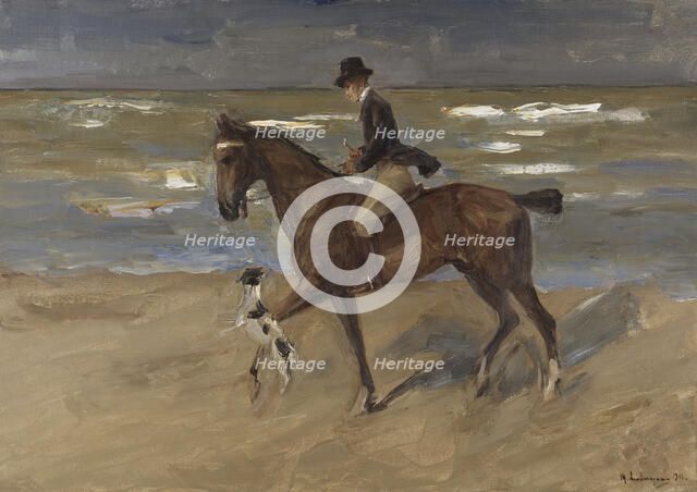 Rider on the Beach, 1911. Creator: Max Liebermann.