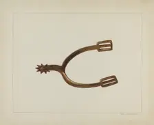 Rider's Spur, c. 1938. Creator: Fred Hassebrock
