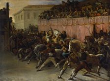 Riderless Racers at Rome, 1817. Creator: Theodore Gericault