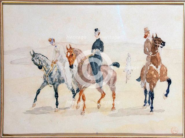 'Riders', 1880s.  Artist: Henri de Toulouse-Lautrec