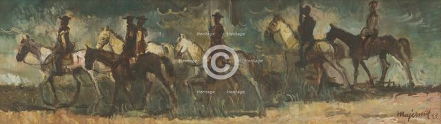 Riders, 1943. Creator: Cyprian Majernik.
