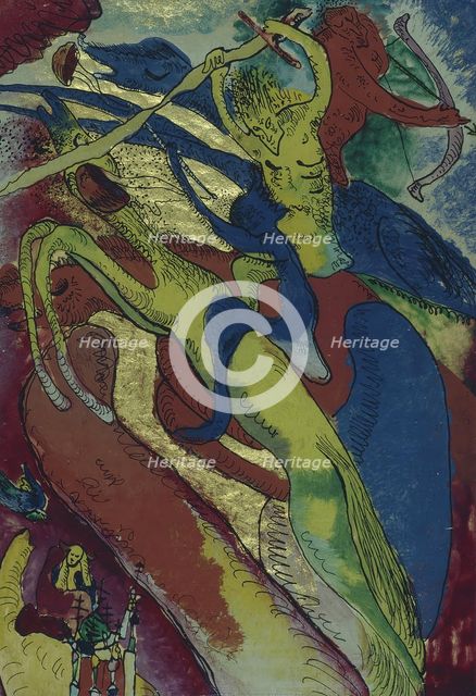 Riders of the Apocalypse I, 1911. Creator: Kandinsky, Wassily Vasilyevich (1866-1944).