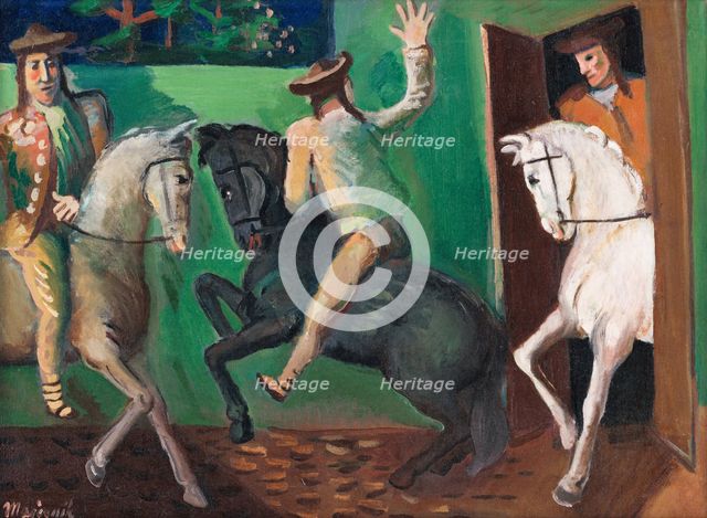 Riders (On Horses), 1936. Creator: Cyprian Majernik.