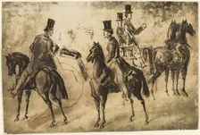 Riders and Equipage, n.d. Creator: Constantin Guys