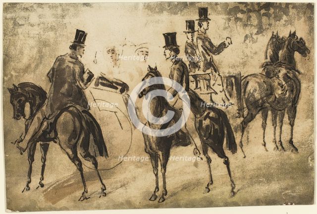 Riders and Equipage, n.d. Creator: Constantin Guys.