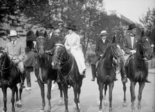 Riding And Hunt Club - Group, 1915. Creator: Harris & Ewing
