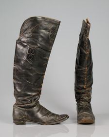 Riding boots, American, 1862. Creator: Unknown