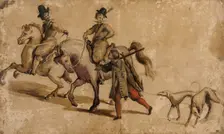 Riding Party, early 17th century. Creator: Unknown
