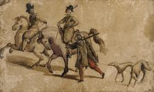 Riding Party, early 17th century. Creator: Unknown
