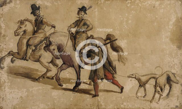 Riding Party, early 17th century. Creator: Unknown.