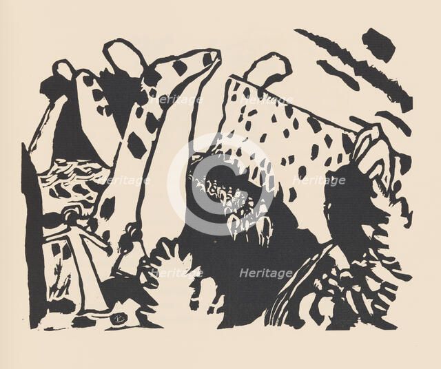 Riding Path (Reiterweg). From Klänge (Sounds) , 1913. Creator: Kandinsky, Wassily Vasilyevich (1866-1944).