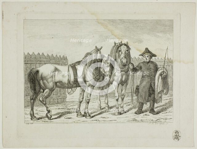 Riding School and Horses, 1806. Creator: Johann Adolph Darnstedt.