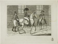 Riding School and Horses, 1806. Creator: Johann Adolph Darnstedt