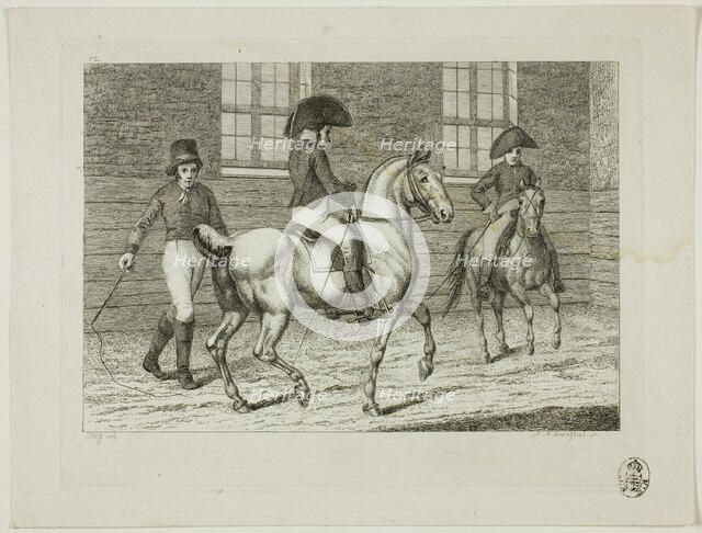 Riding School and Horses, 1806. Creator: Johann Adolph Darnstedt.