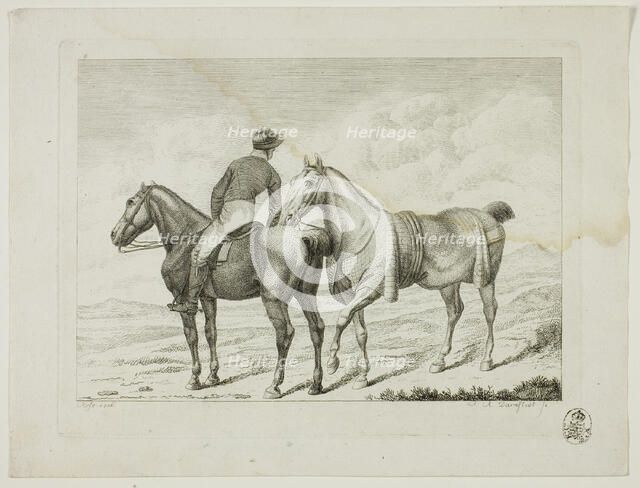 Riding School and Horses, 1806. Creator: Johann Adolph Darnstedt.