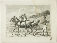 Riding School and Horses, 1806. Creator: Johann Adolph Darnstedt