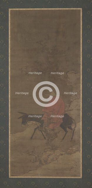 Riding Through Snow in Search of Plum Blossoms, Ming or Qing dynasty, 17th century. Creator: Unknown.