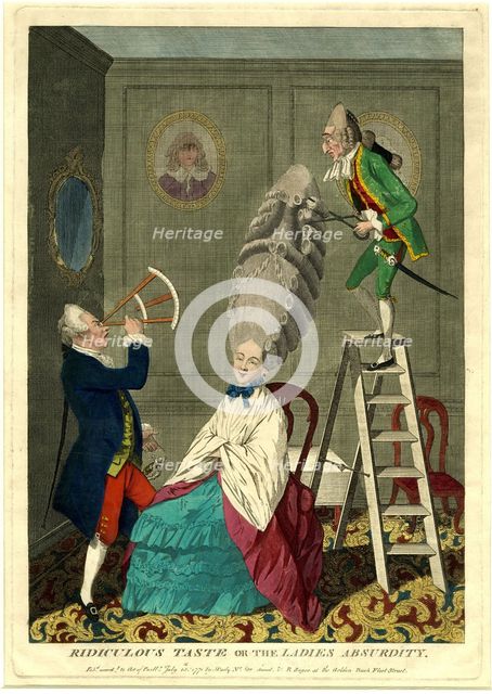 Ridiculous taste or the ladies absurdity, 1771.