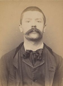 Ridou. Paul, François. 27 (ou 28) ans. ébéniste. Anarchiste. 8/3/94., 1894. Creator: Alphonse Bertillon