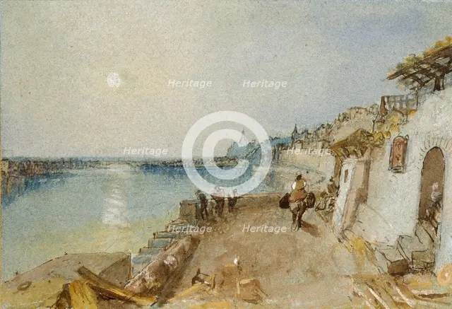 Rietz, near Saumur, c1830. Artist: JMW Turner.
