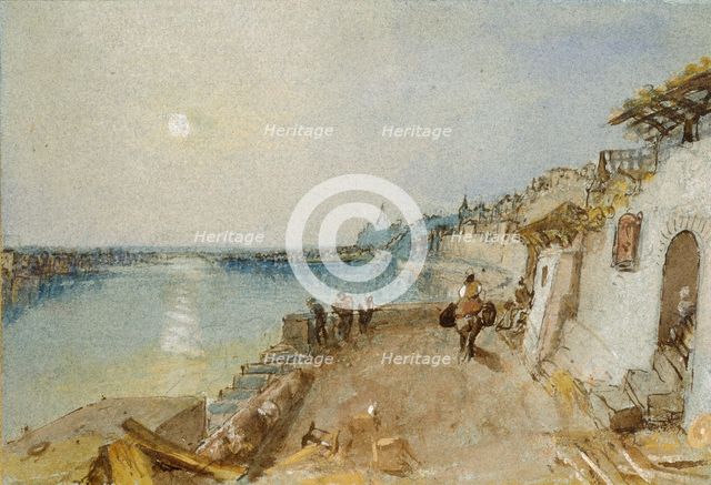 Rietz, near Saumur, c1830. Artist: JMW Turner.