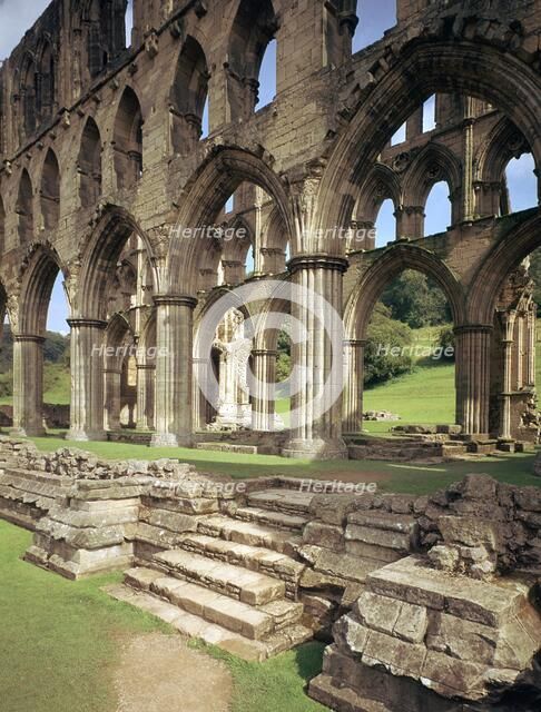 Rievaulx Abbey, 12th century. Artist: Unknown