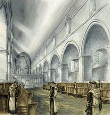 Rievaulx Abbey, 13th century, (c1990-2010). Artist: Peter Dunn