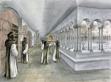 Rievaulx Abbey, 13th century, (c1990-2010). Artist: Peter Dunn