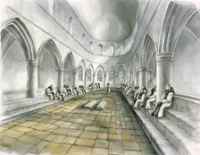 Rievaulx Abbey, 14th century, (c1990-2010). Artist: Peter Dunn