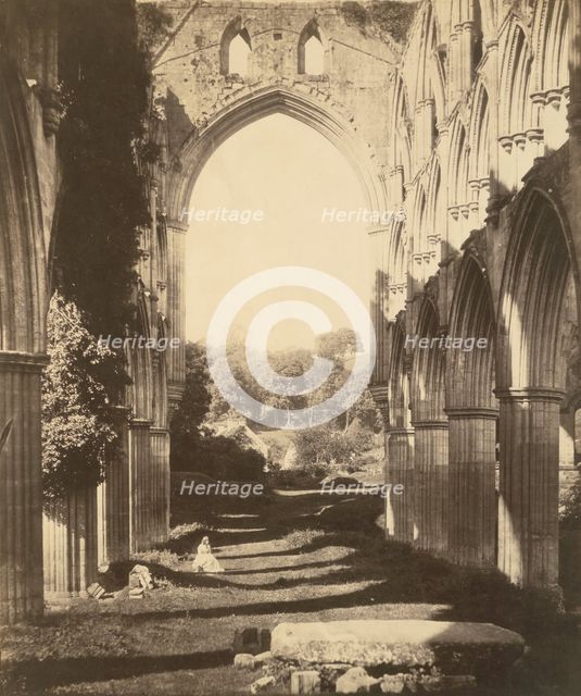 Rievaulx Abbey, 1854. Creator: Roger Fenton.