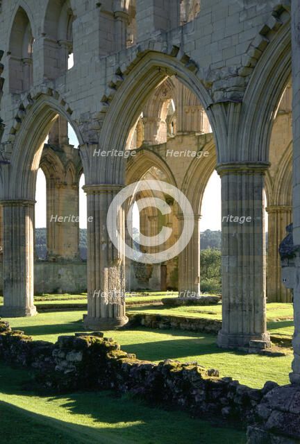 Rievaulx Abbey, North Yorkshire, 1997. Artist: N Corrie